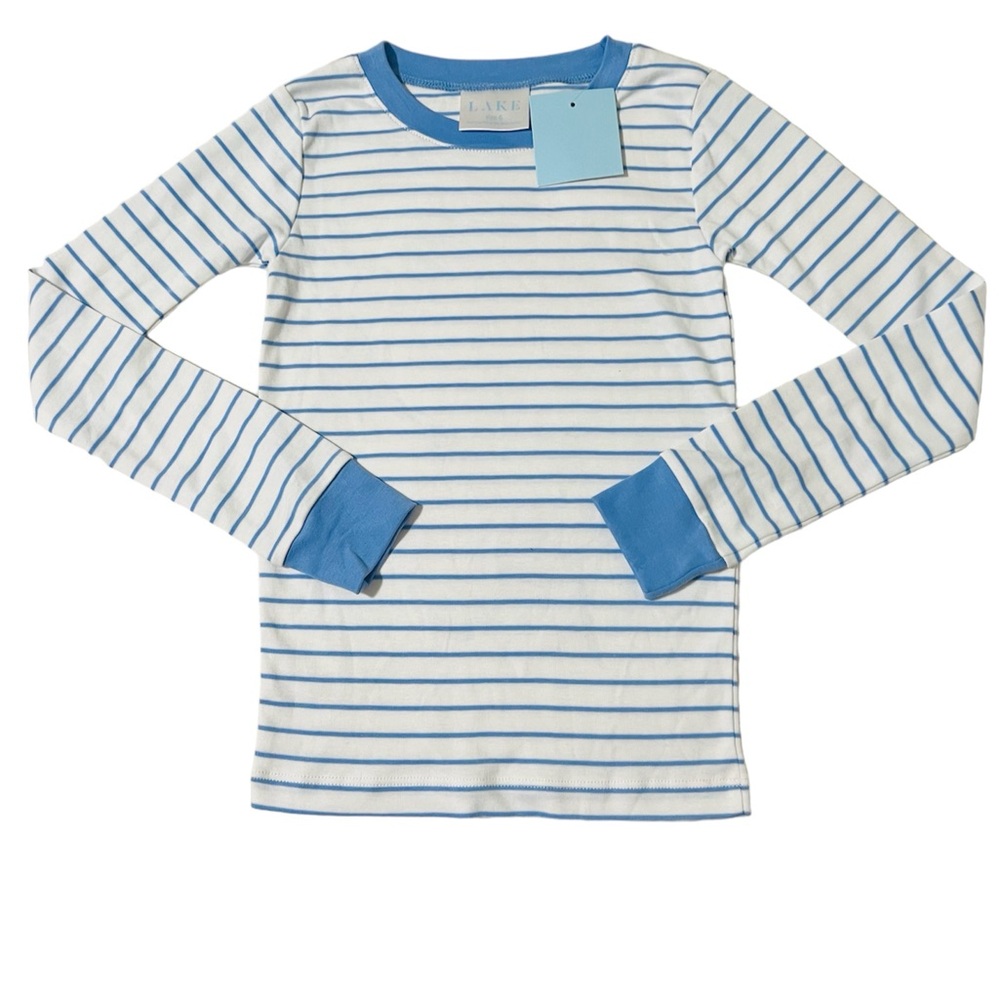 Lake Pima Striped Pajama Top - Size 6 years
